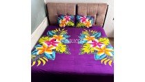 Bedsheet Rayon Hand Painted Beautiful Design Originally by Balinese Artisans